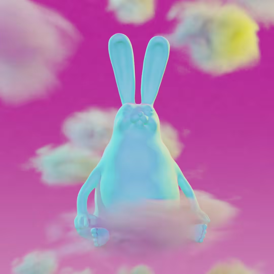 "BE HARE NOW" #00FFBB