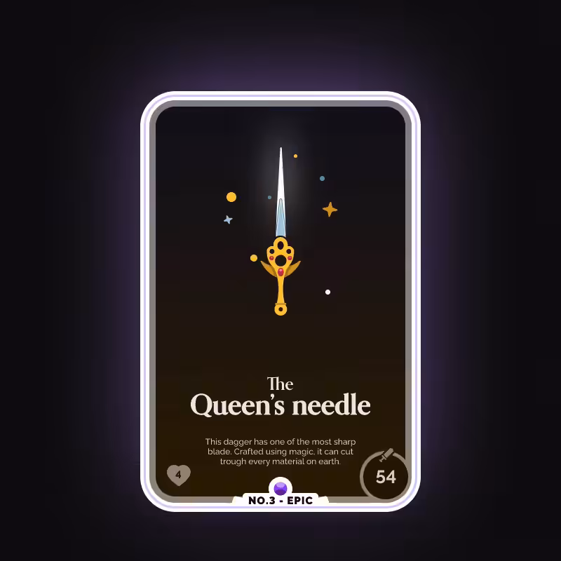 Battle Card no.3 - The Queen's needle - Epic