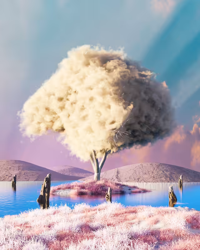 Cloudy desert #18
