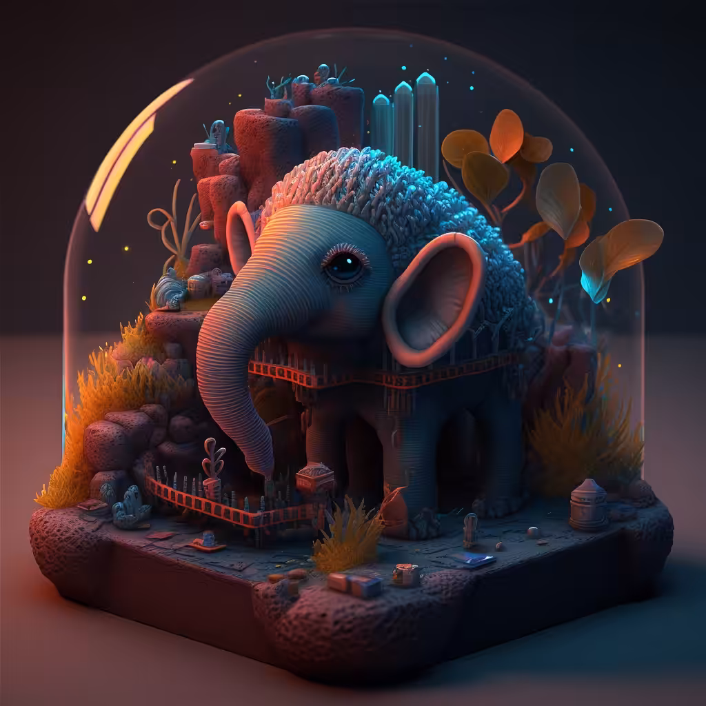 Glass Ball . Animals: Lovely creature