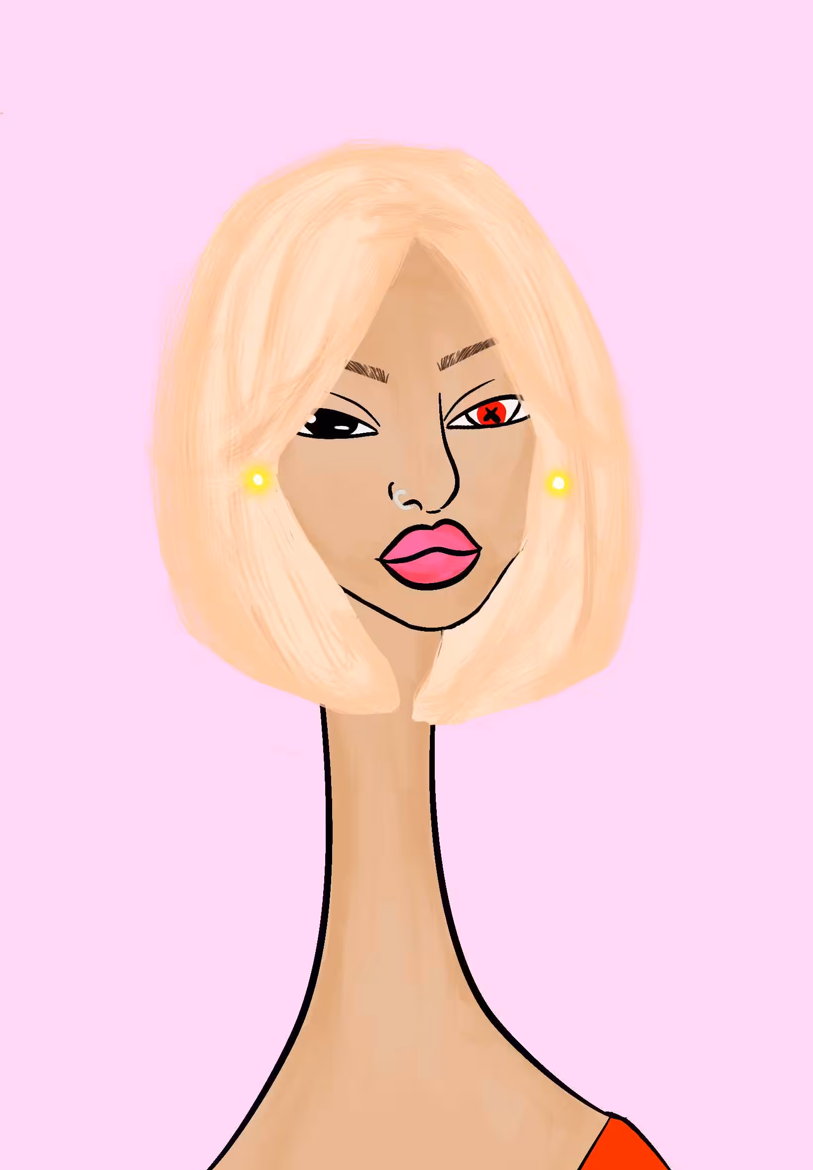 Long Neckie Lady #1427