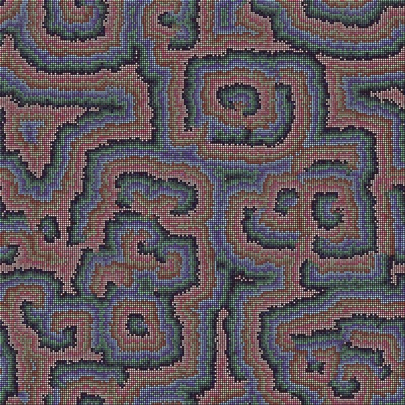 Reaction Diffusion Cellular Automata #16