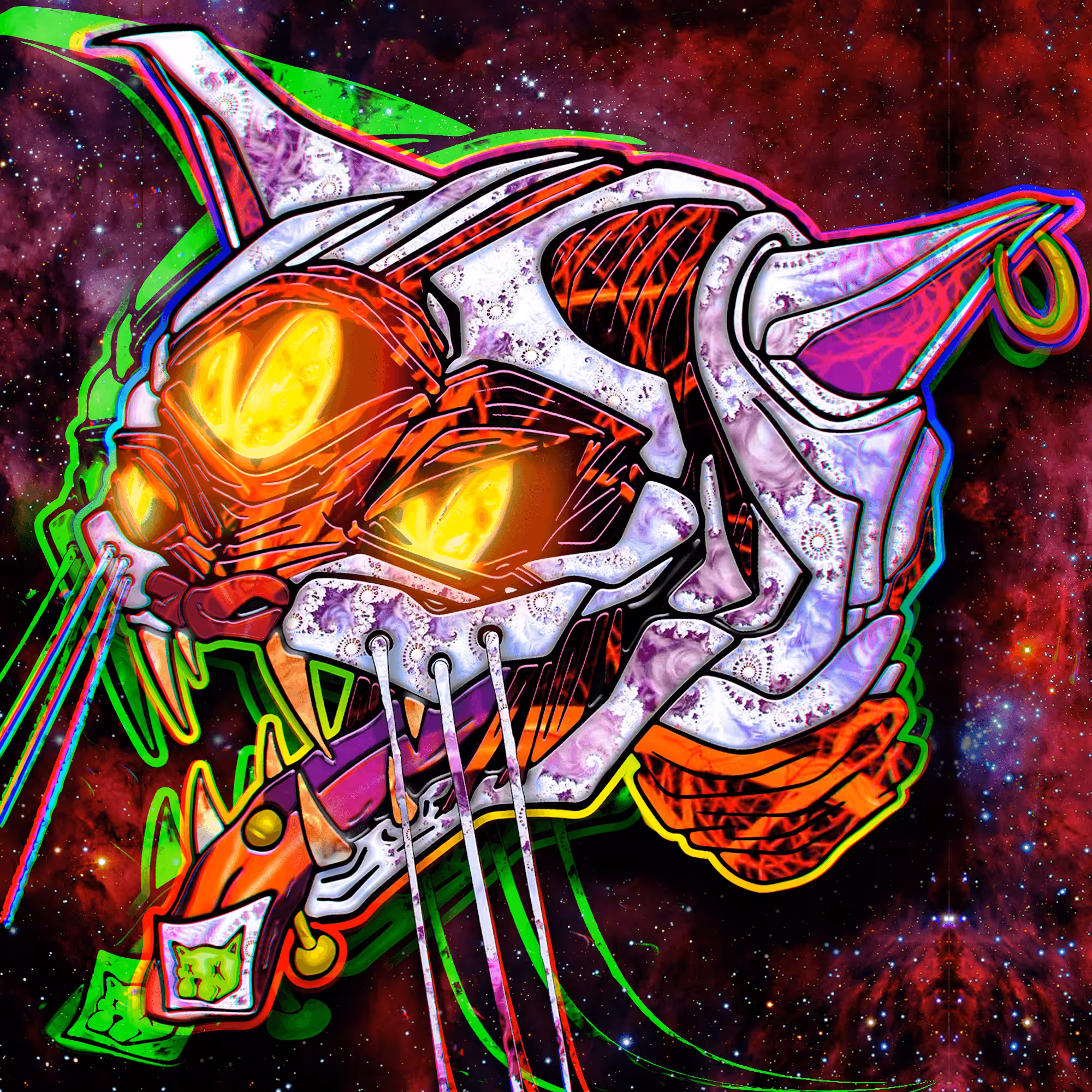 Cosmic Cat 15/33 🐱✨ Limited Edition Collectibles by ViNNi KiNiKi