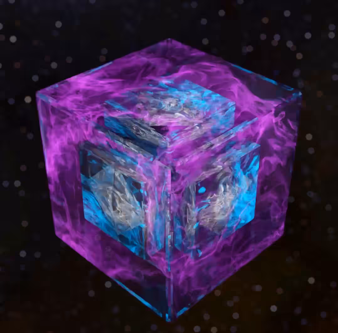 Synthwave Crystal Cube