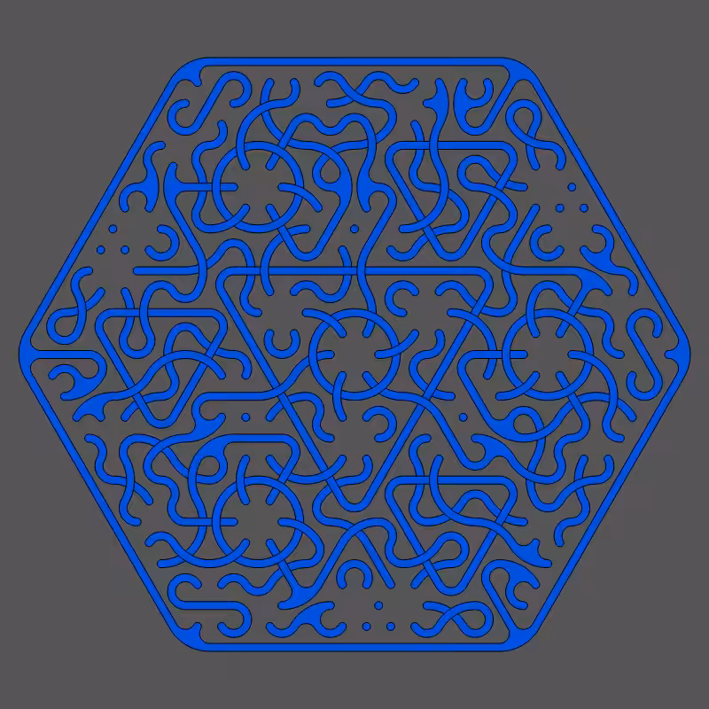 Threefold Symmetry - Dark Variations #508