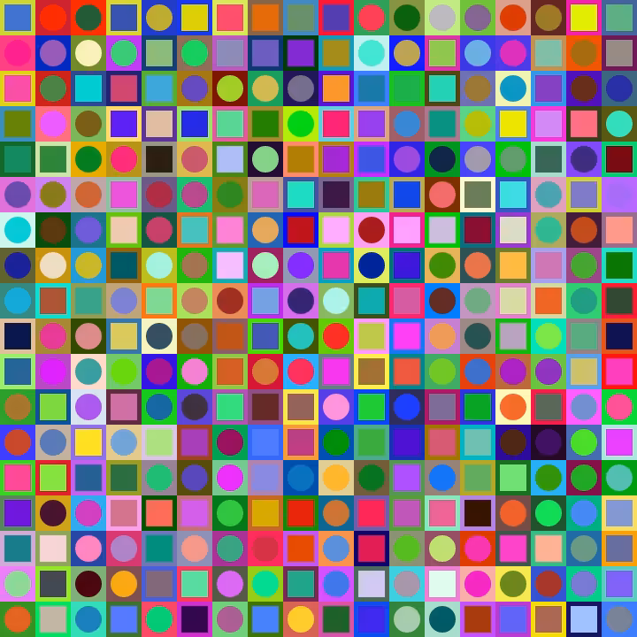 Square Dot Composition #167