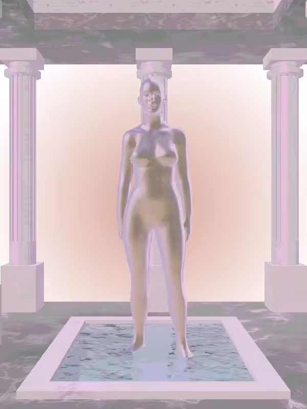 HeavenComputer: The Phone Calling Shimmery Violet Garden Woman #101