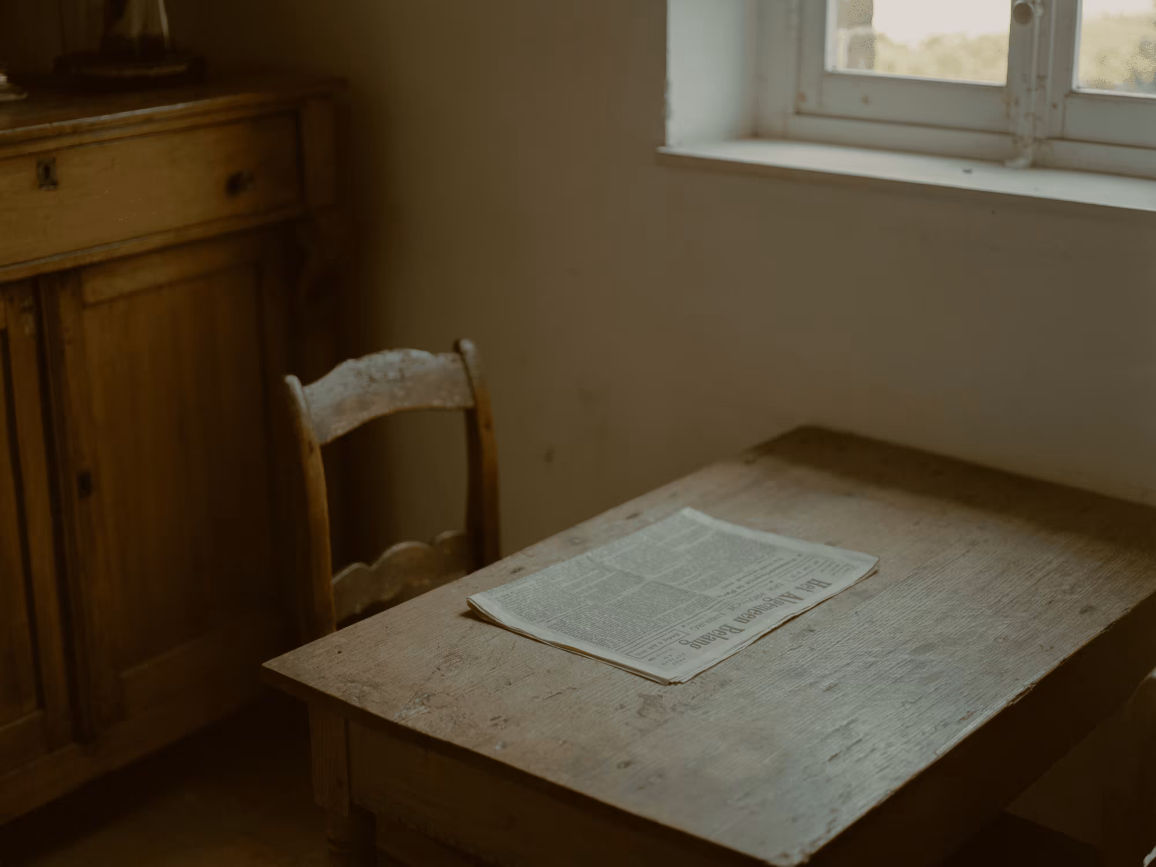 Ordinary places: old newspaper