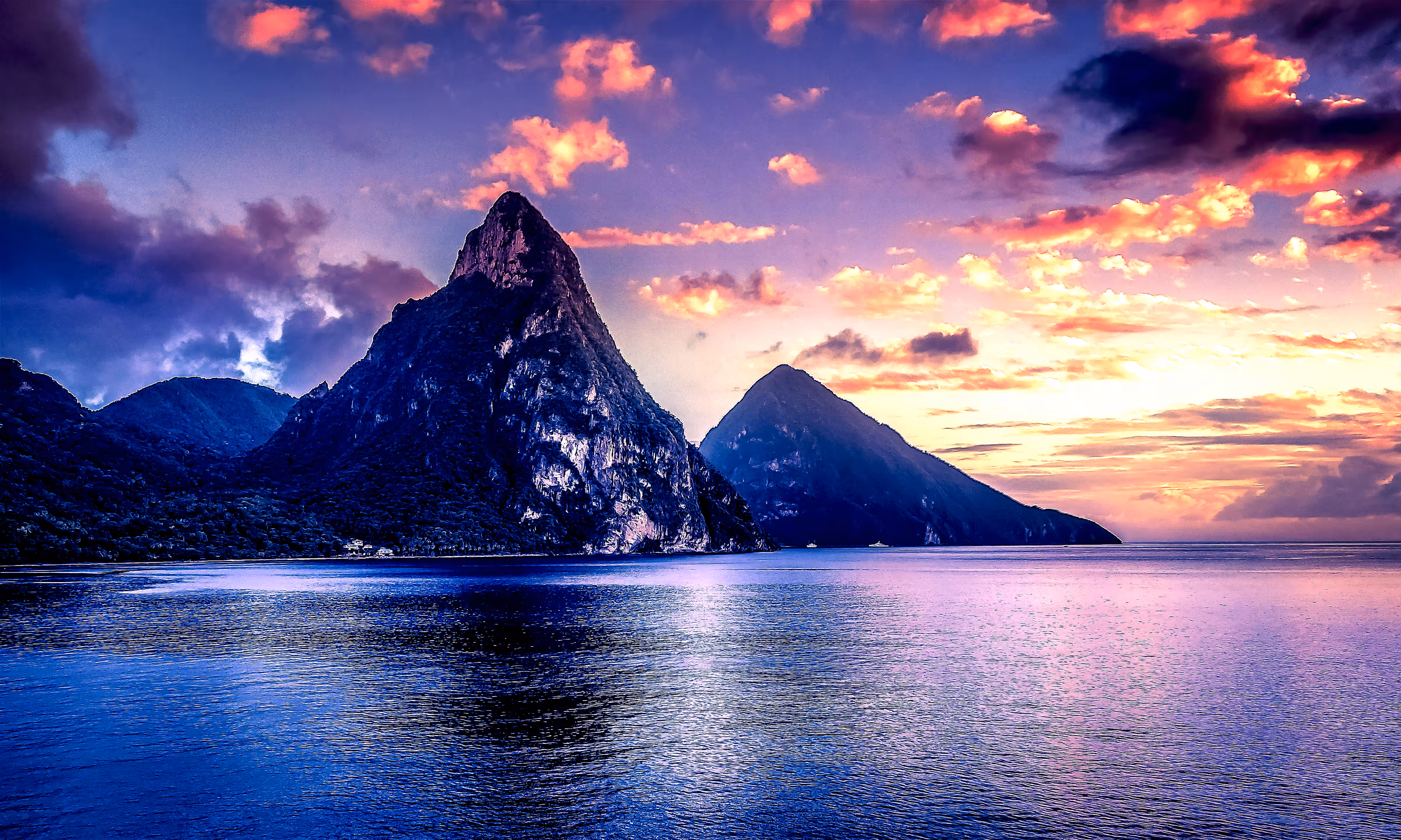 Saint Lucia, the Pitons