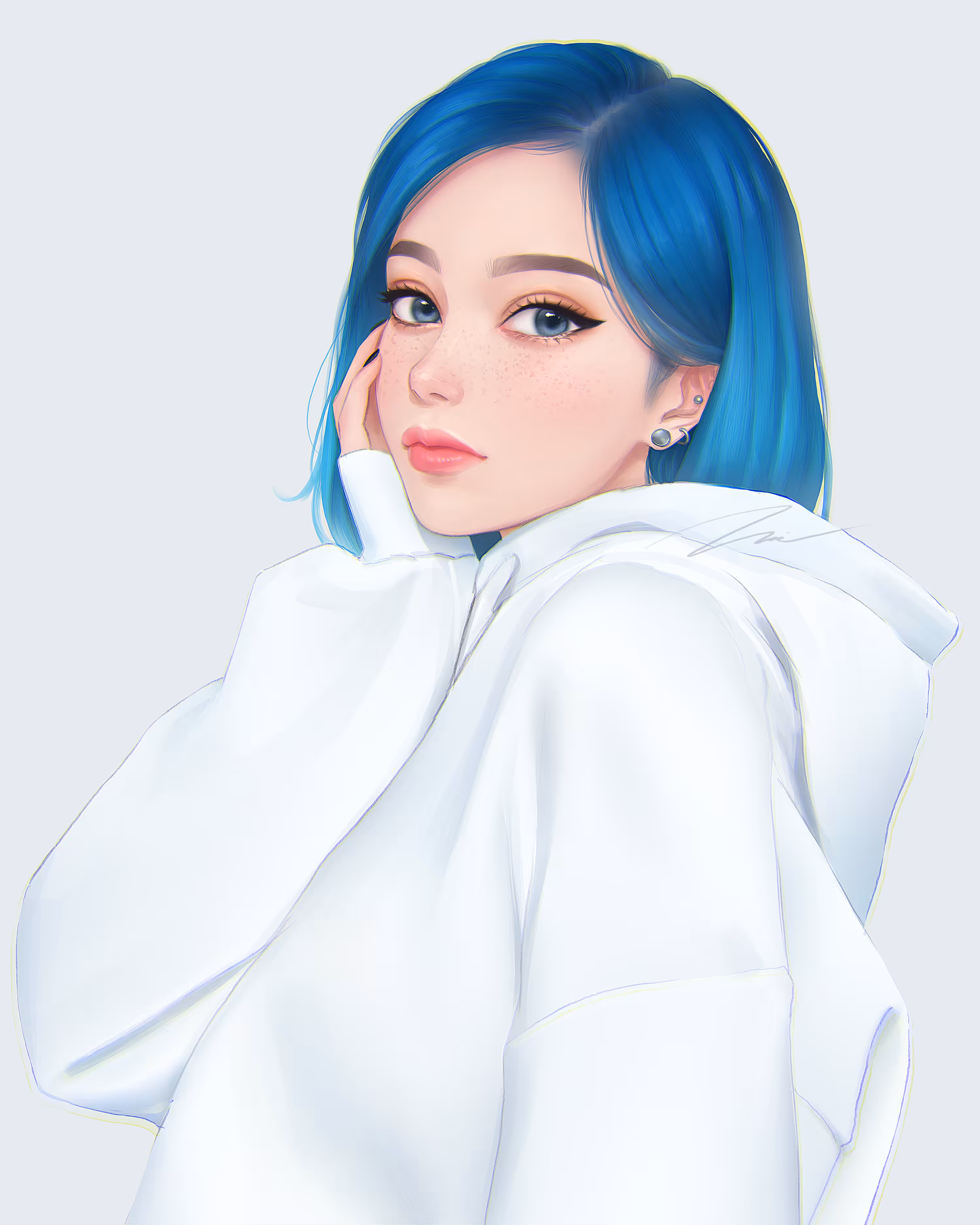 White hoodie MIU