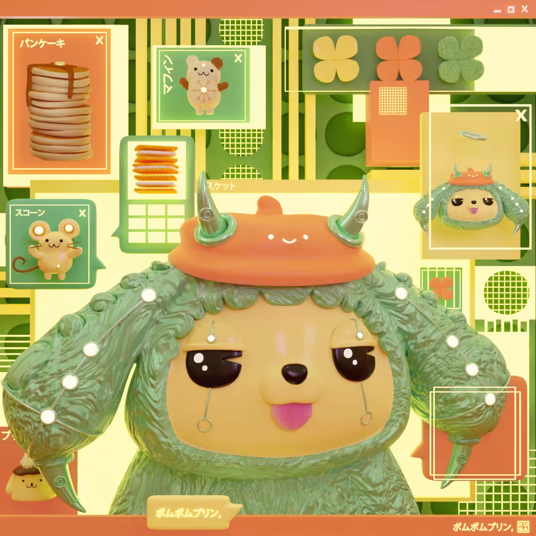 POMPOM PURIN by  K U G A industries