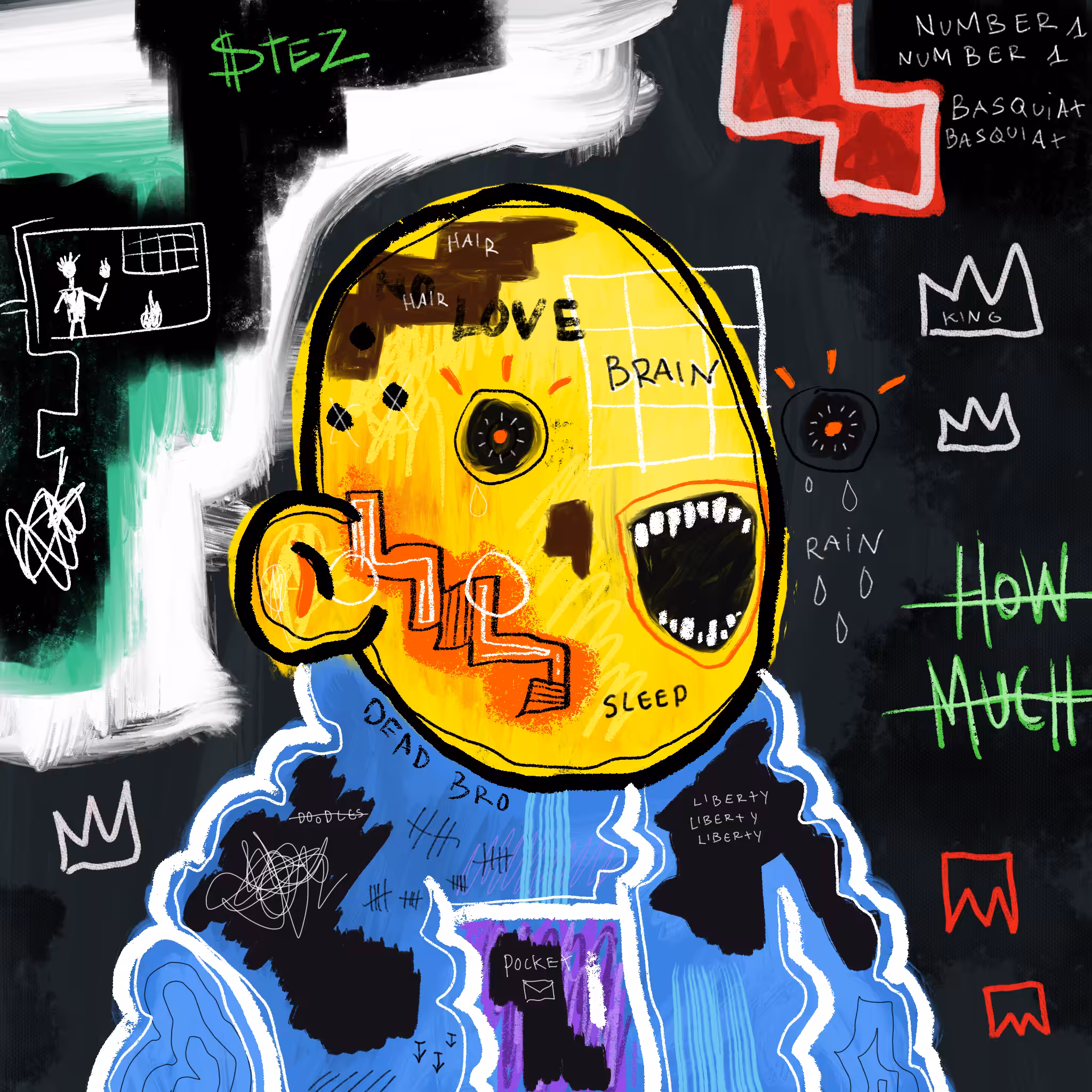 Doodlesquiat #8