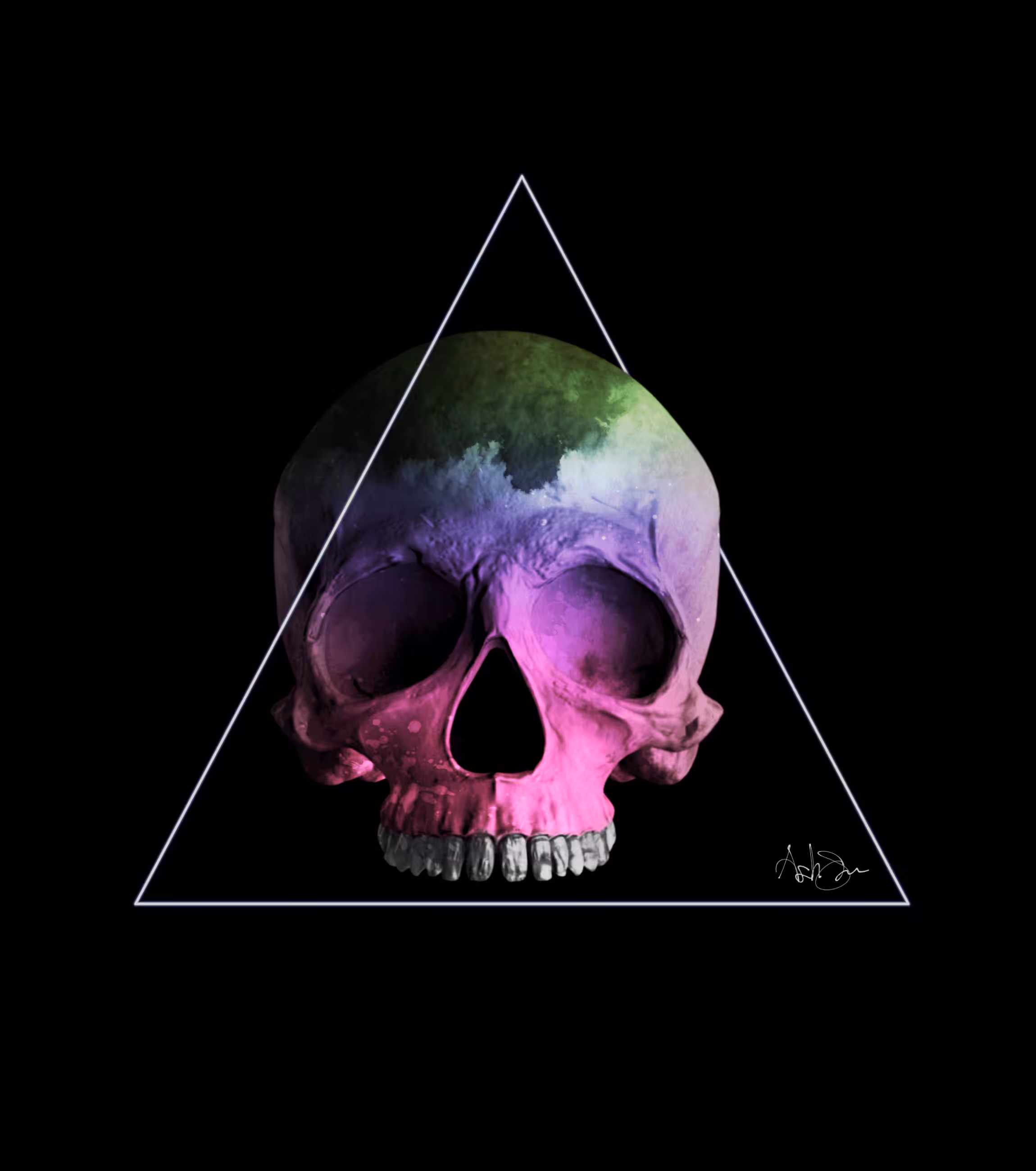 "Comfortably Numb Skull" Ash Sivils Piece #7