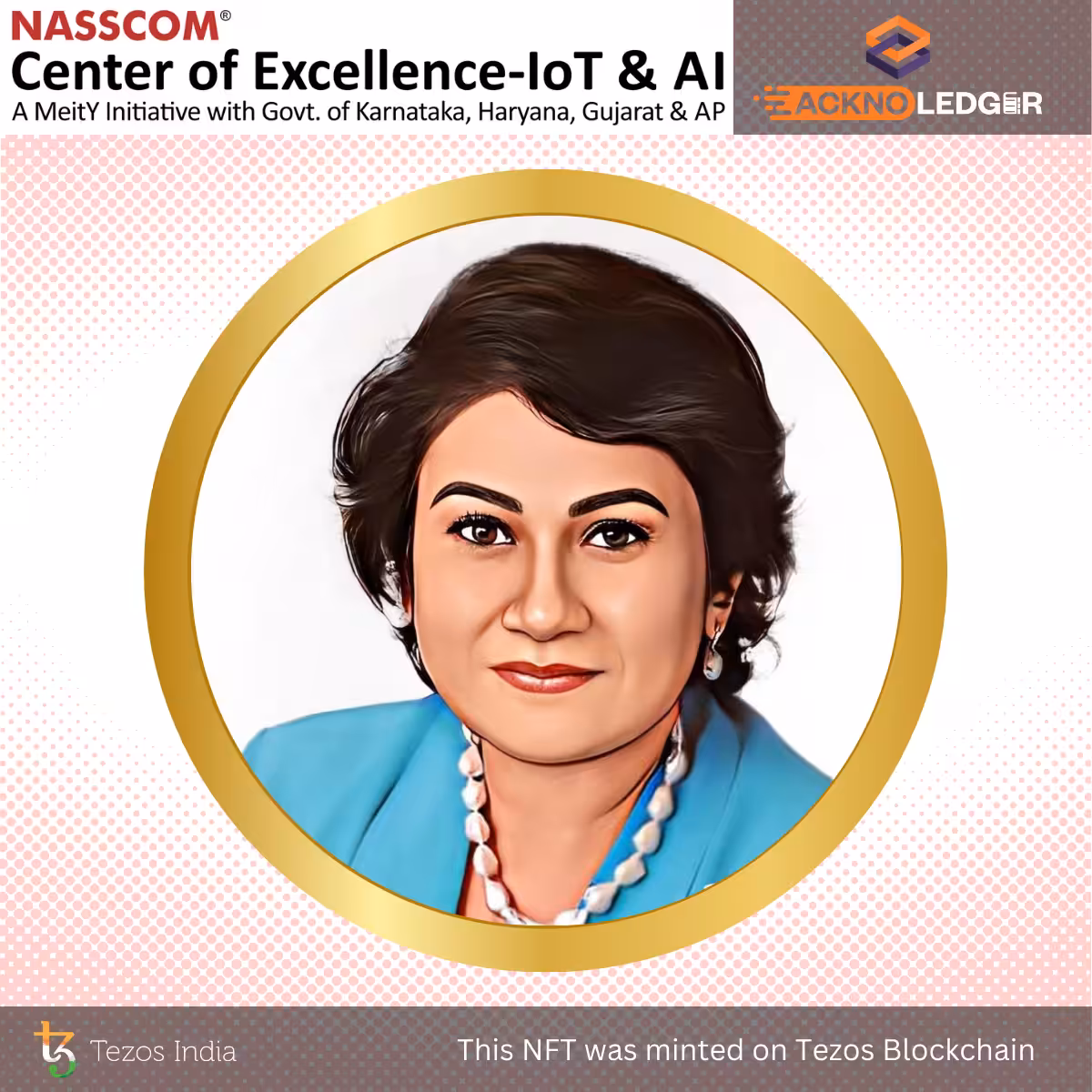 NASSCOM CoE IOT & AI Metaverse Conclave - Speakers: Dr. Rohini Srivathsa - NFT Business Card