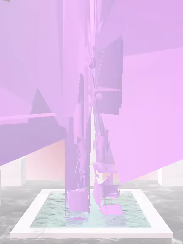 HeavenComputer: The Receding Glossy Violet Woman #676