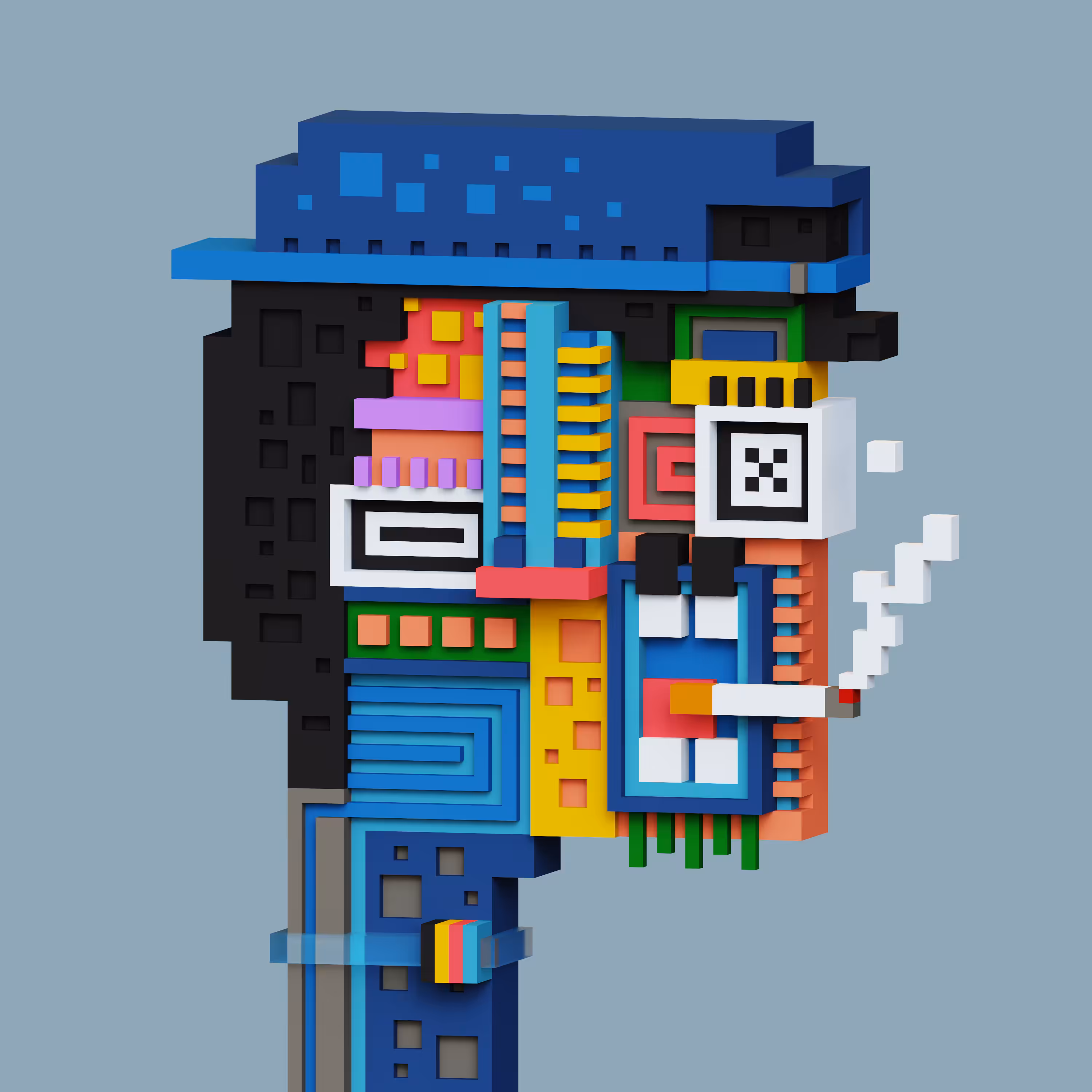 Pop Cubism Voxel 08