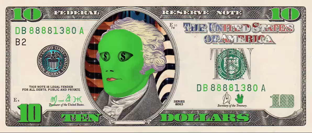 TEN ALIEN DOLLARS
