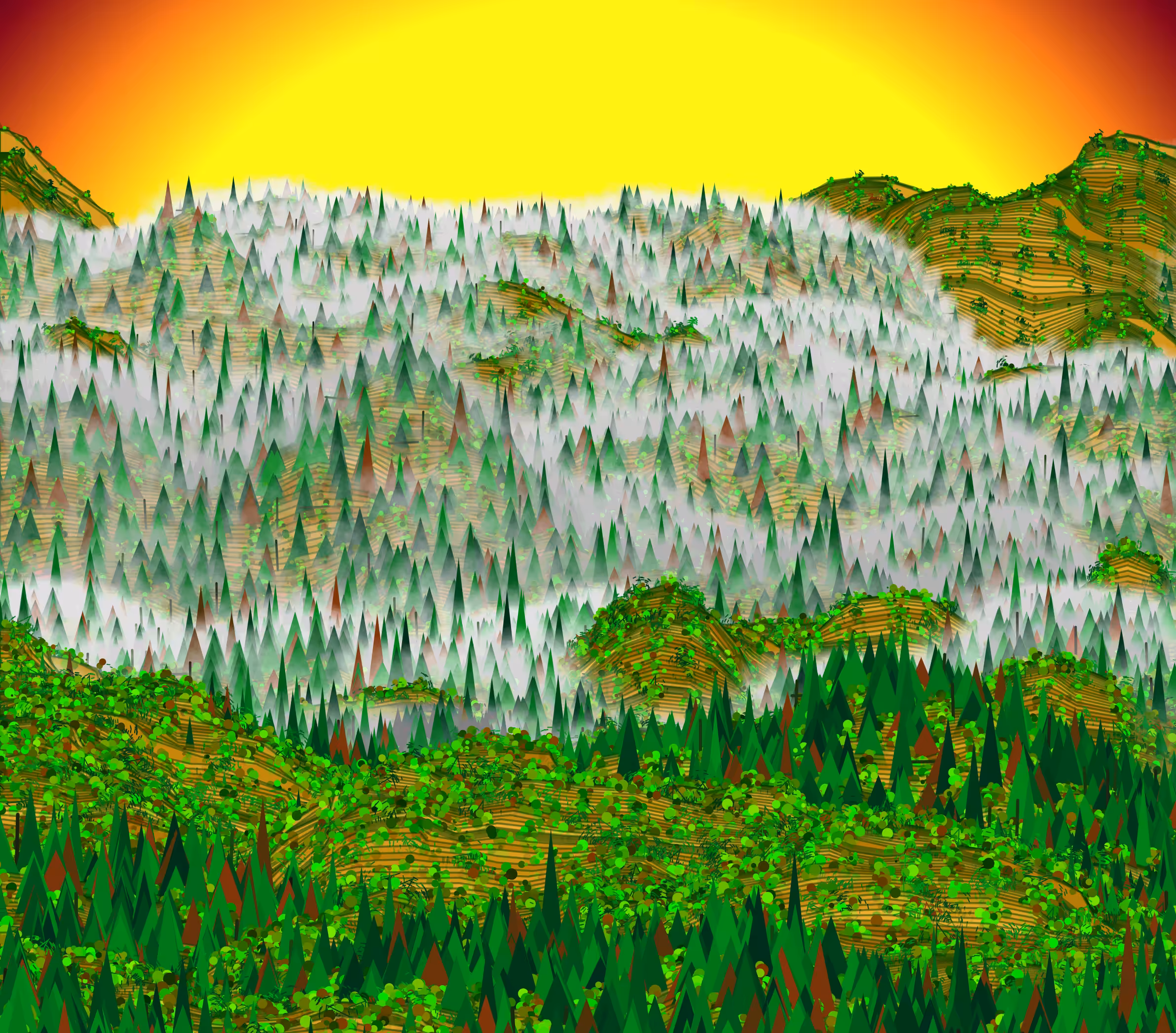 fog on the hills #1