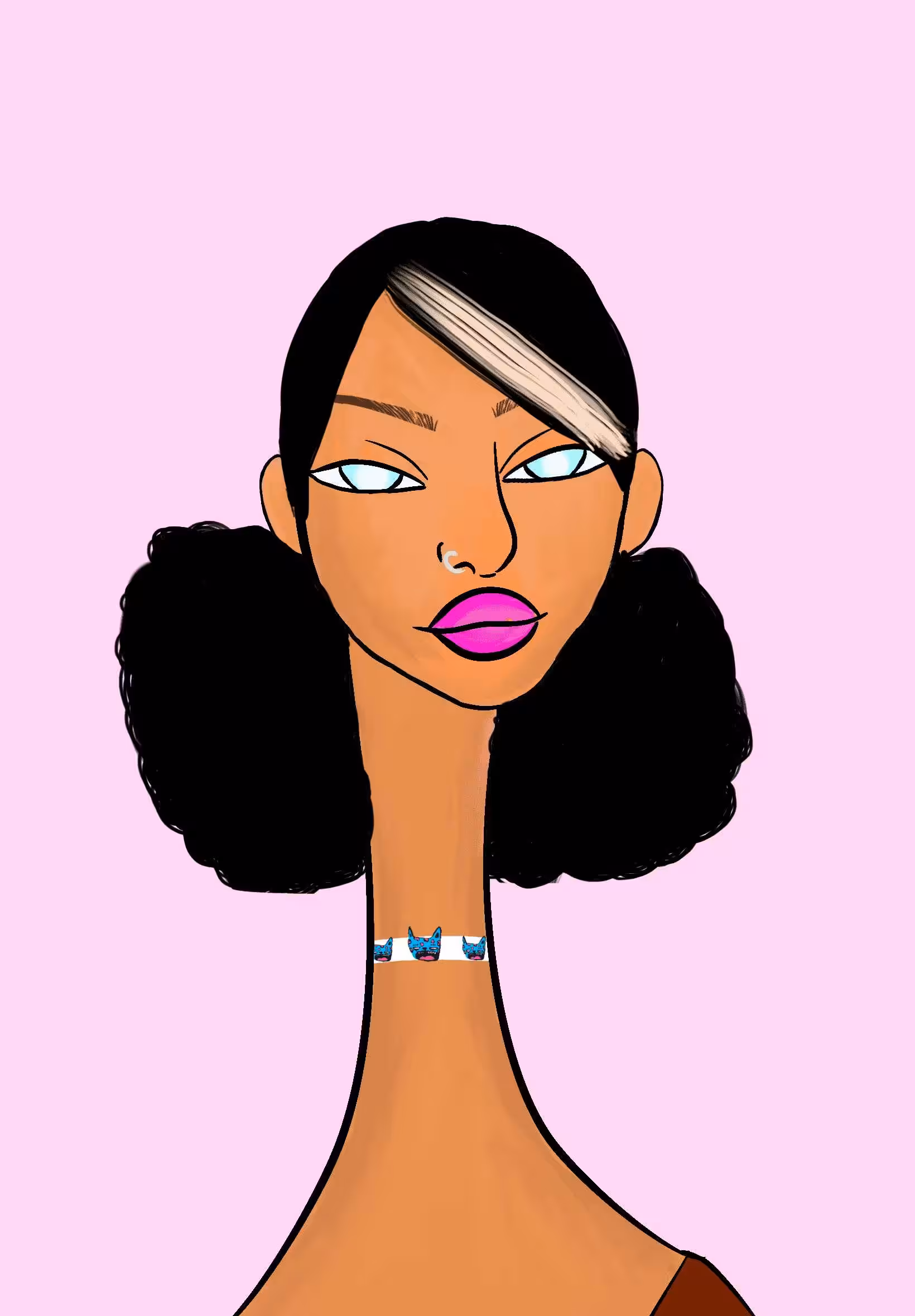 Long Neckie Ladies: Long Neckie Lady #2167