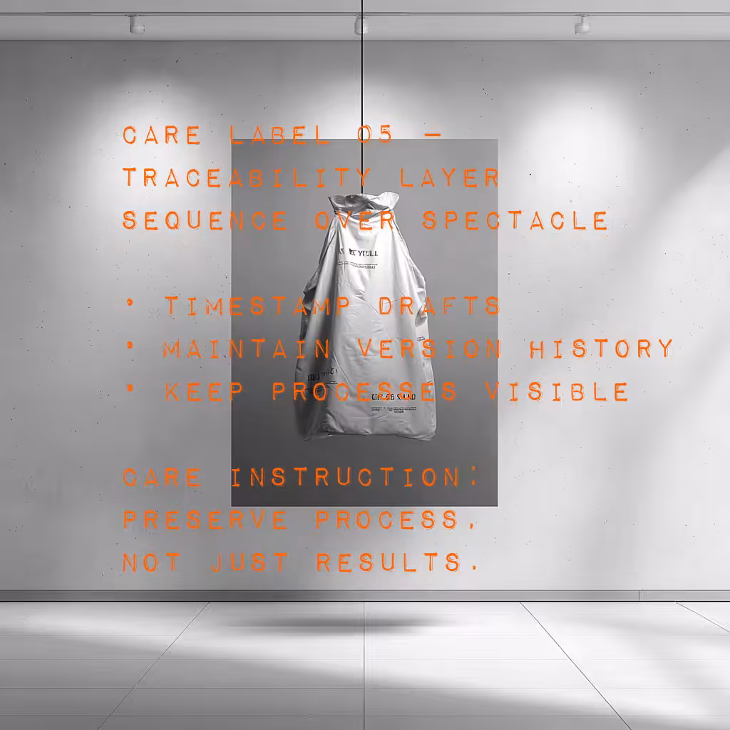 CARE LABEL 05 — TRACEABILITY LAYER