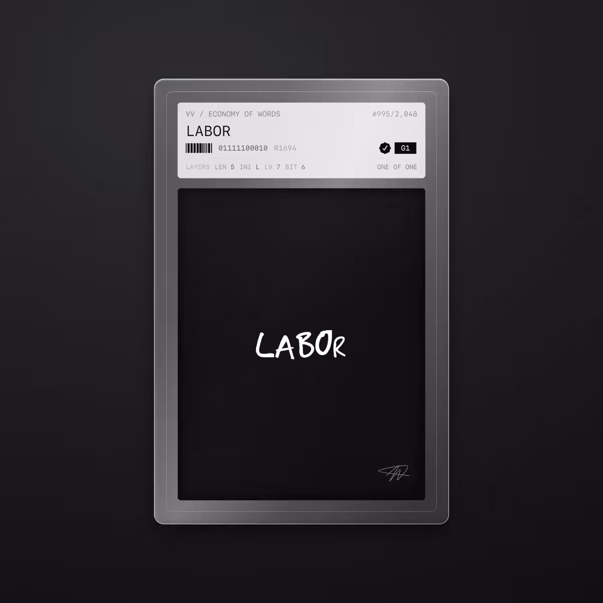 Economy of Words: LABOR · #995