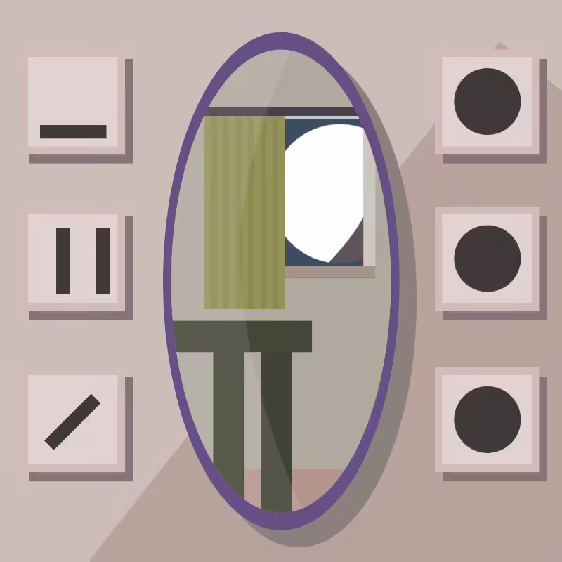 A moon in\and the mirror. #13