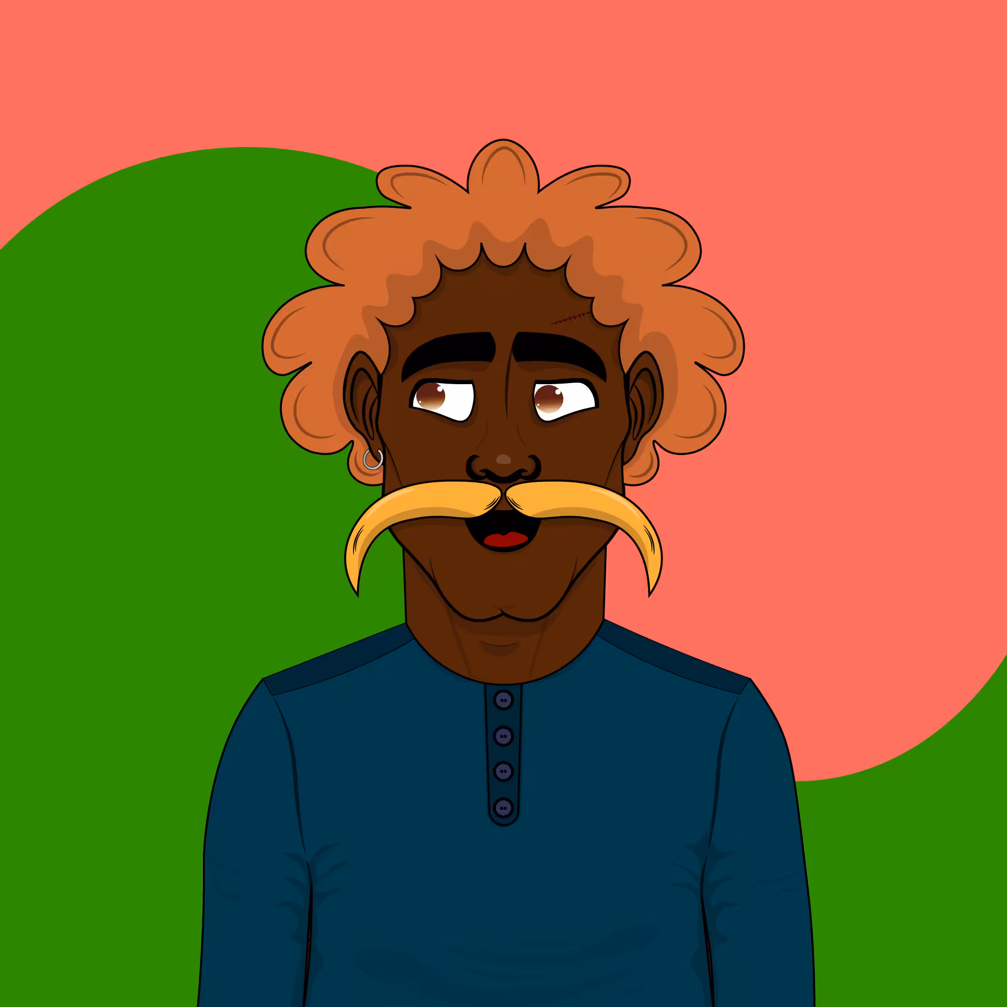 Mustachioed #91