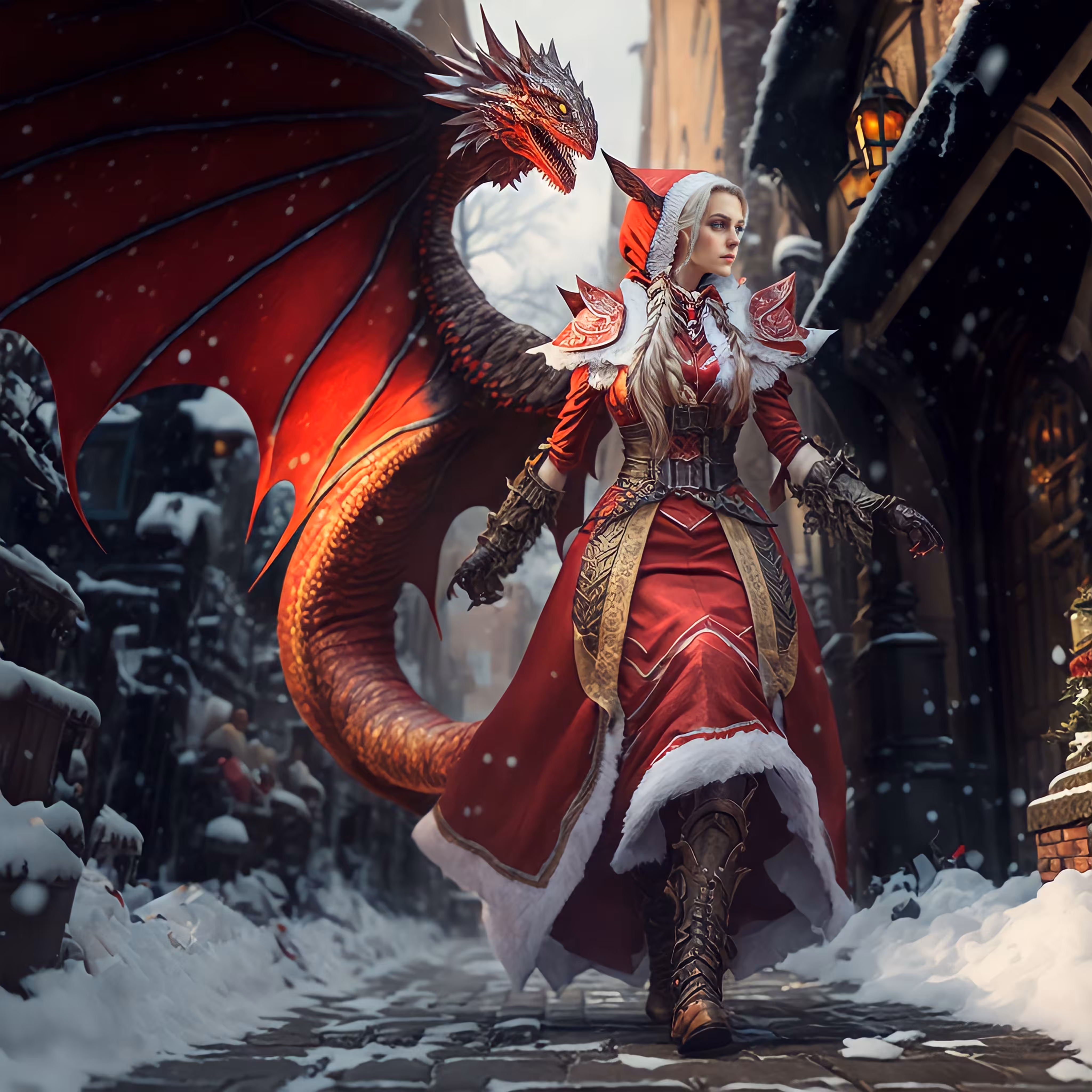 Comet Christmas Dragon
