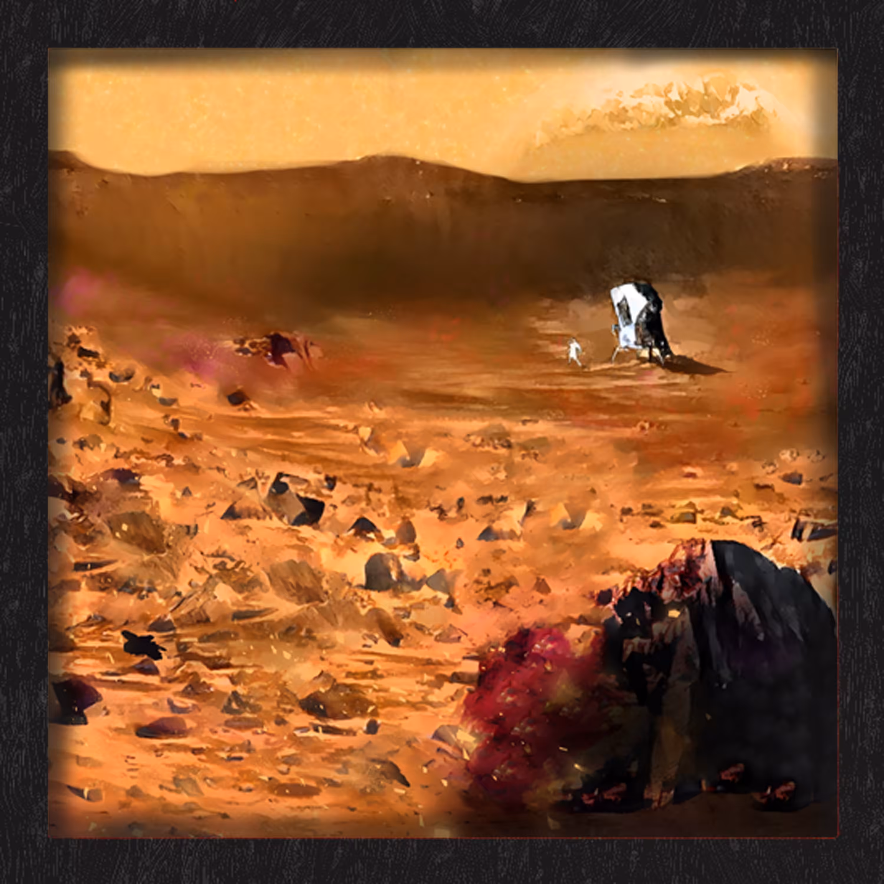 Martian Planet Black Frame
