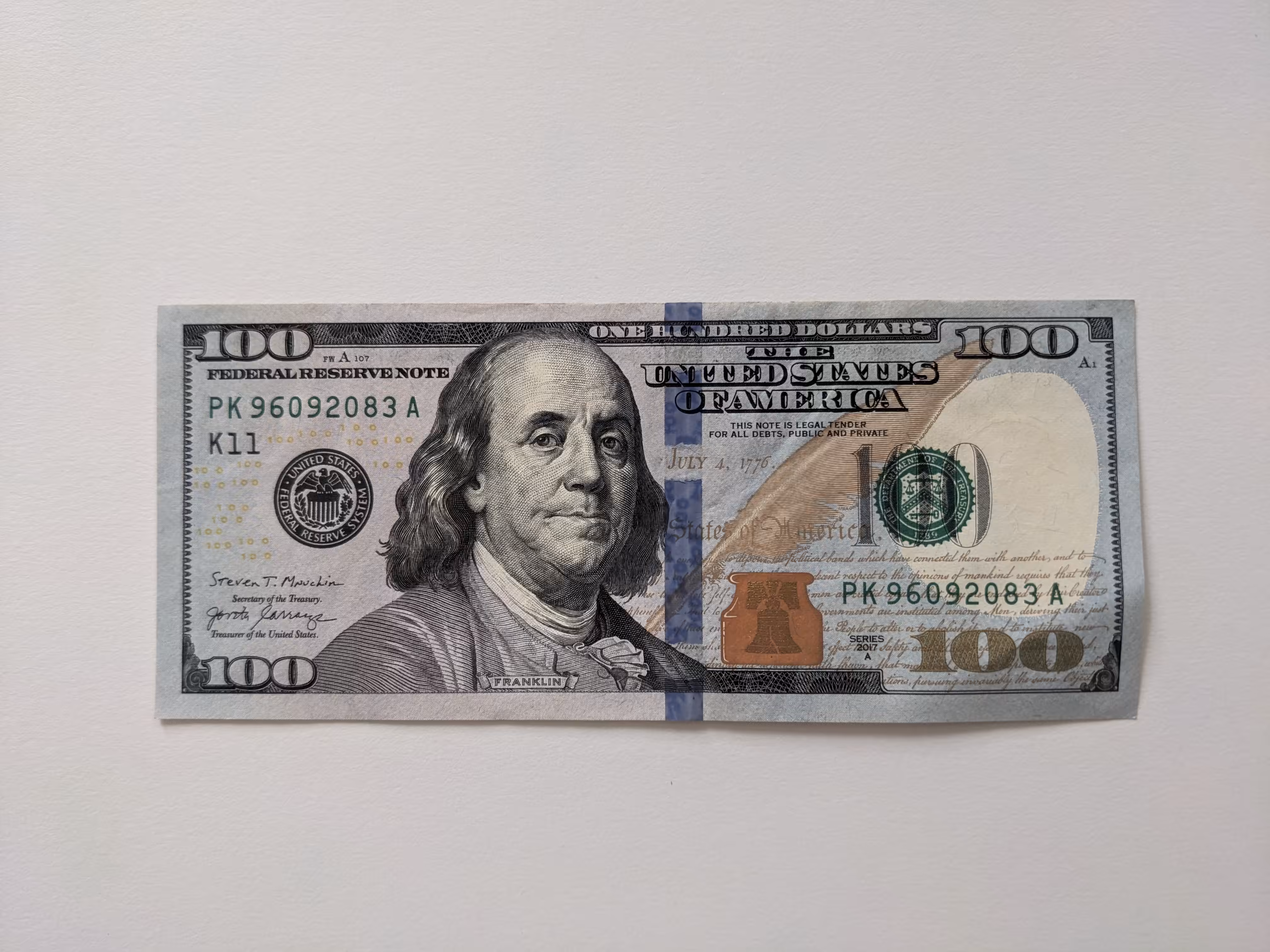 $100.00