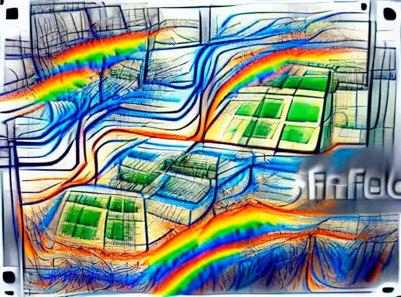 Rainbow Micro Flow Fields