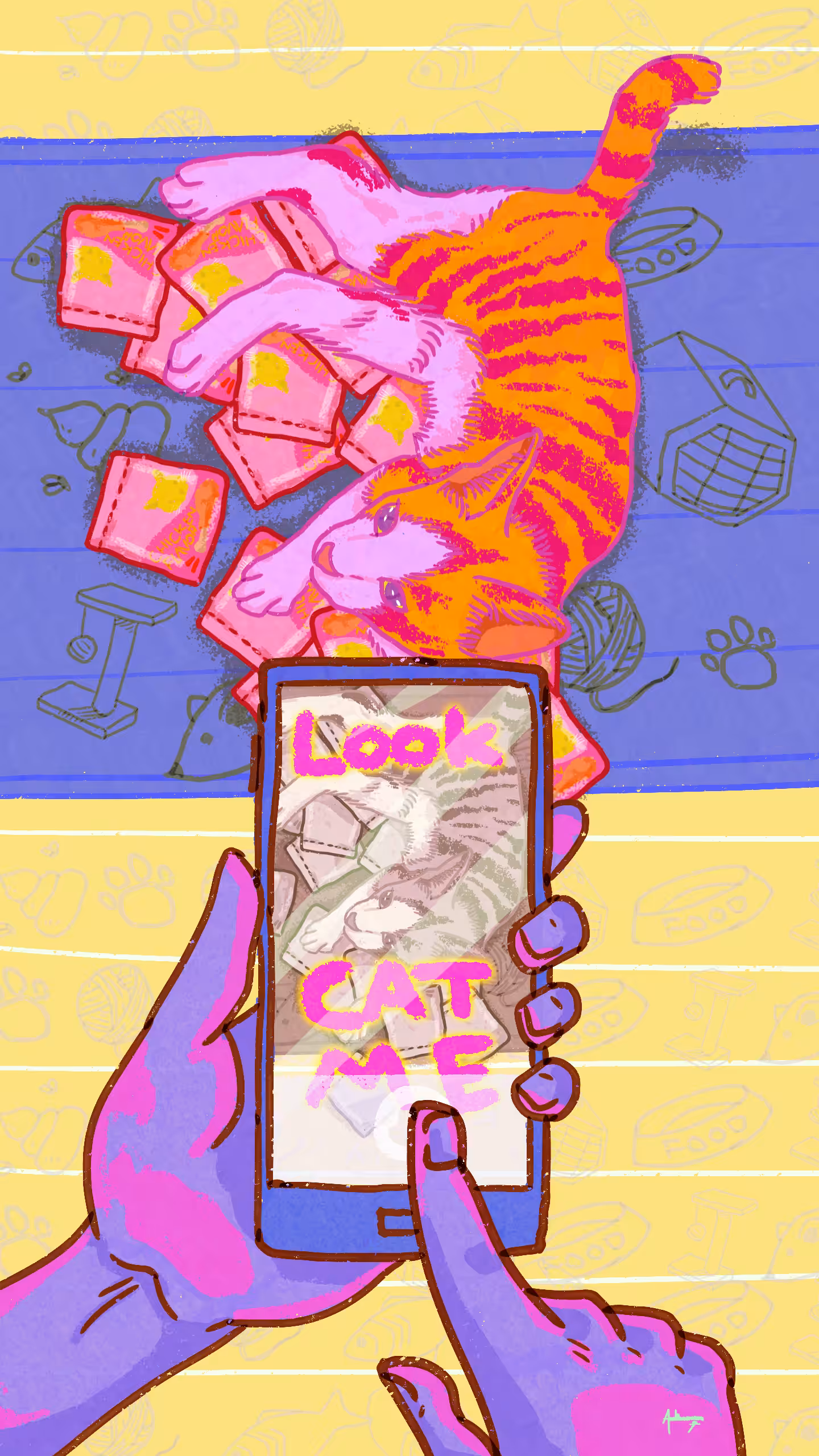 LOOK CAT ME