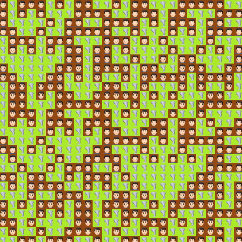 Elementary Cellular Emoji Automata #582