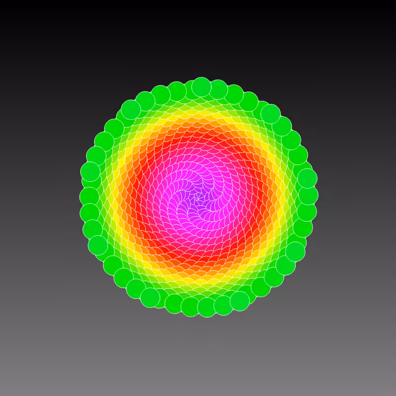RAINBOW FLOWERS #55