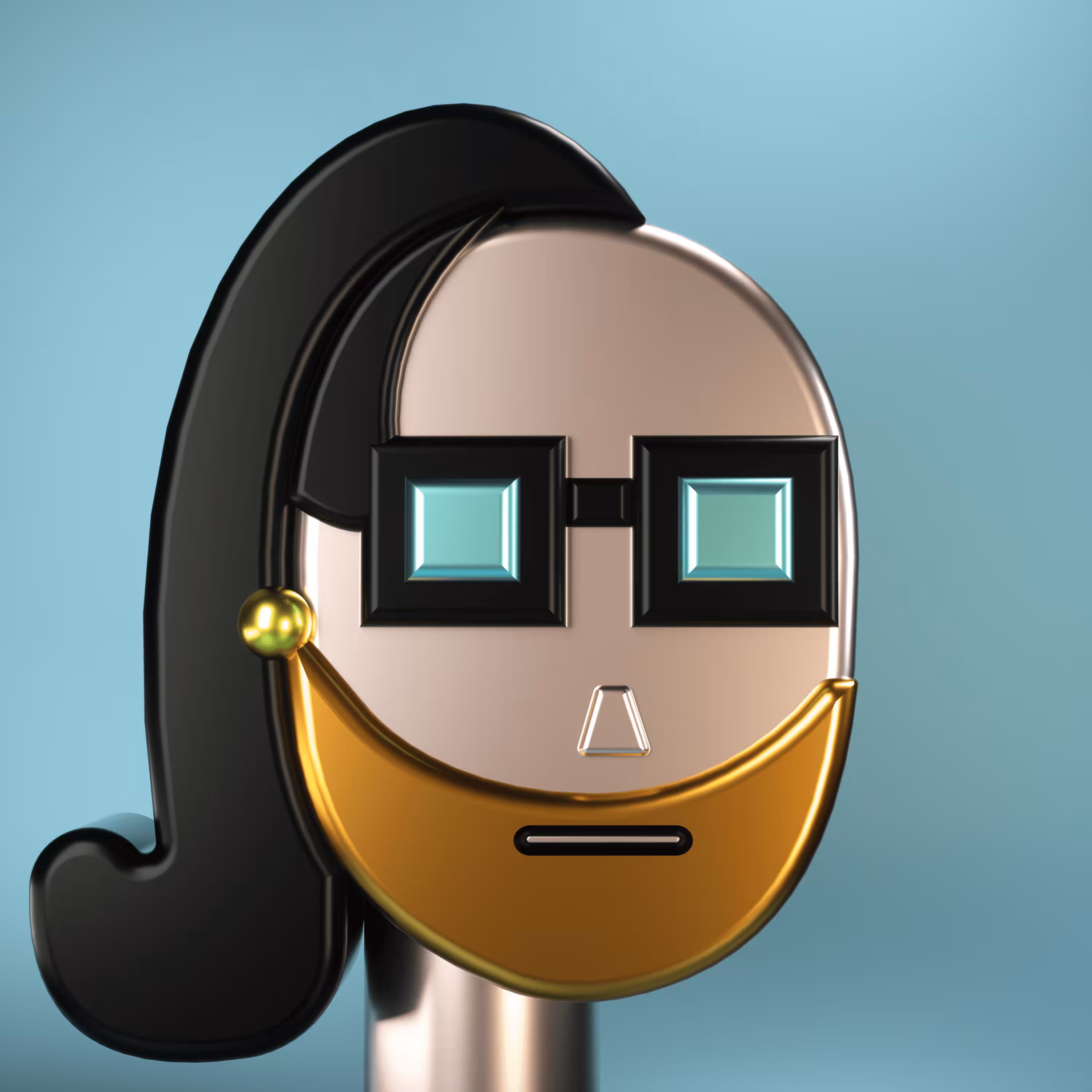 3D Chrome Punk #0071