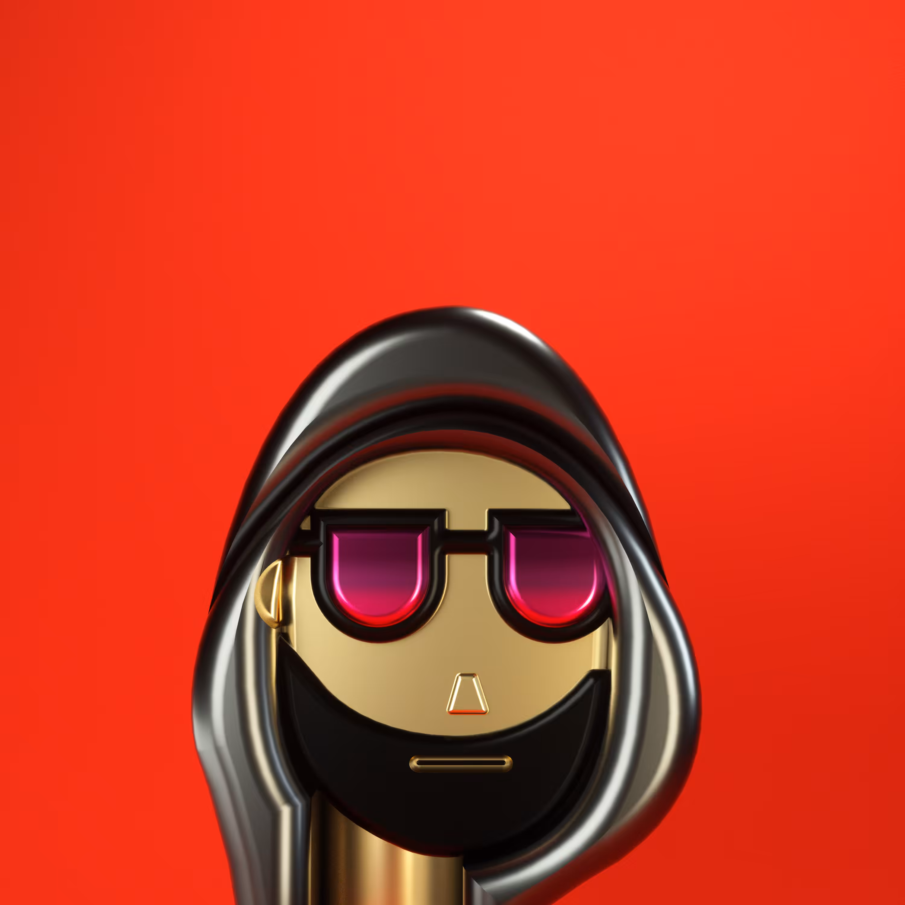 3D Chrome Punk Babies #010