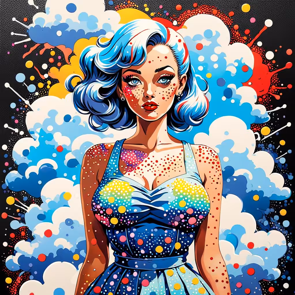 The girl in the clouds