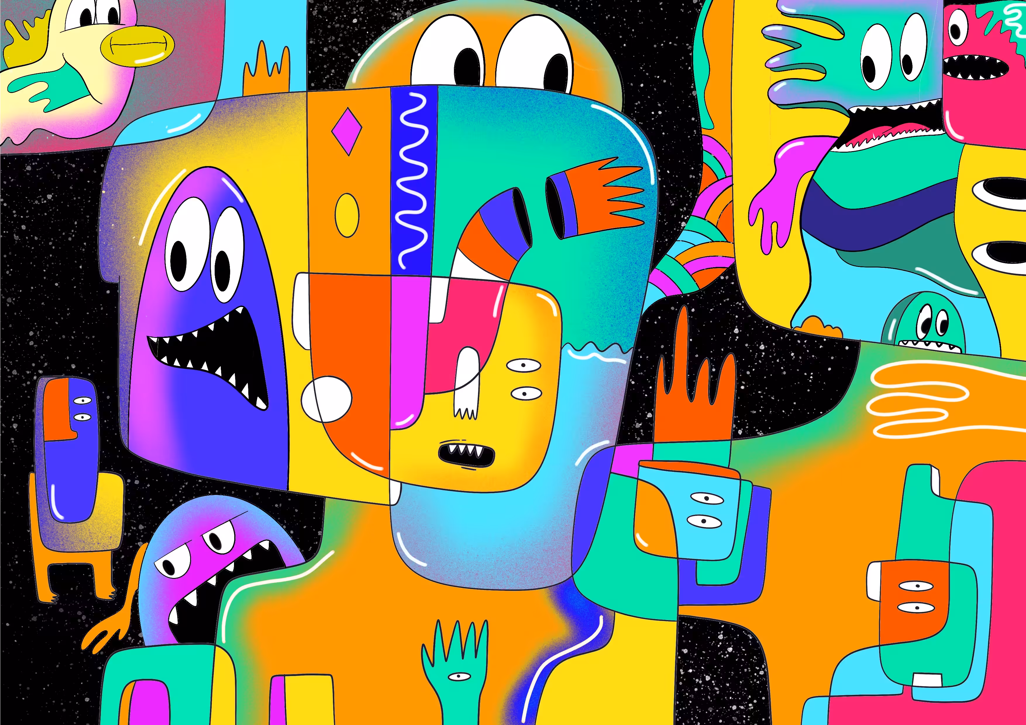 Another Sparkle | derivative artwork | gel x witjk