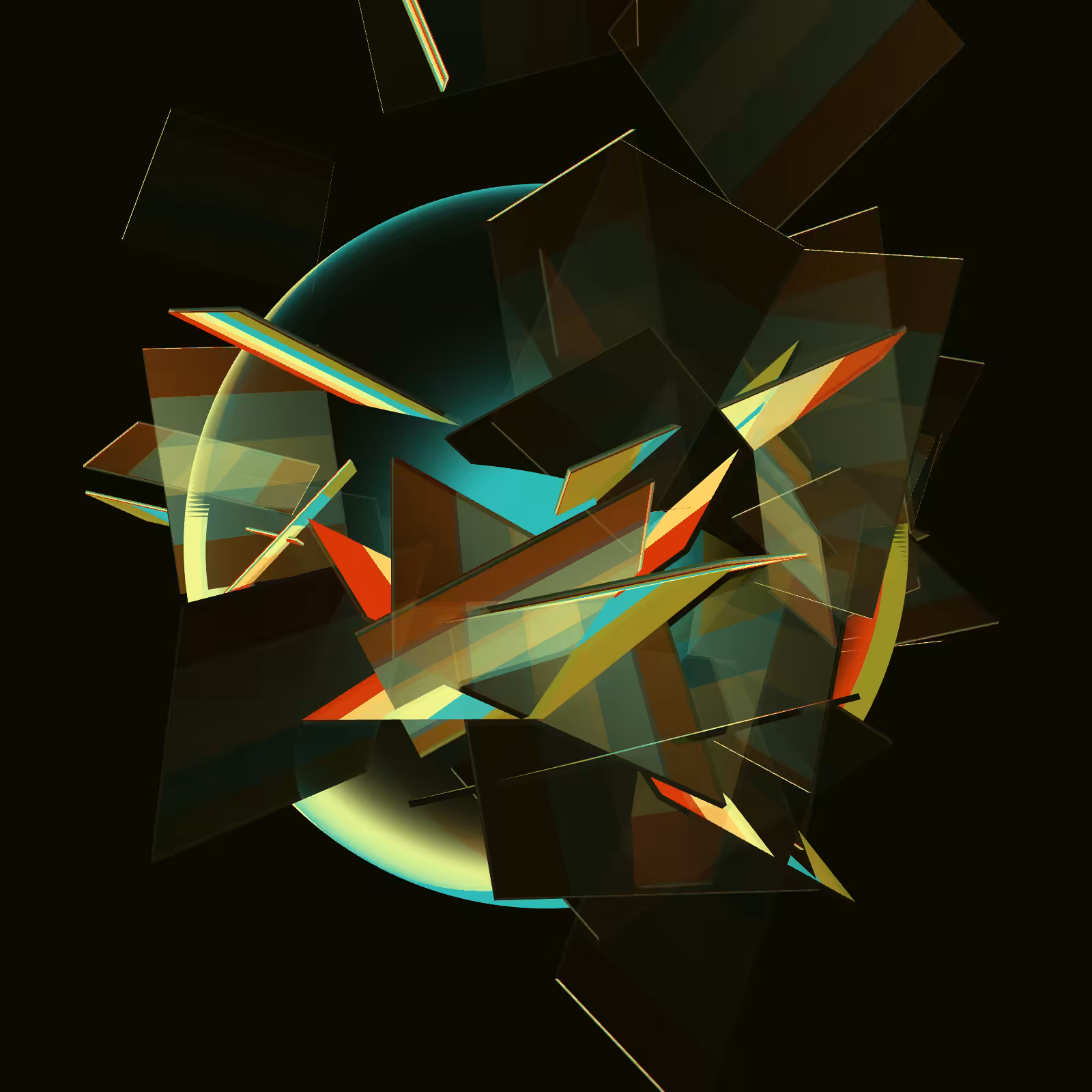 Composition with Sphere  #3