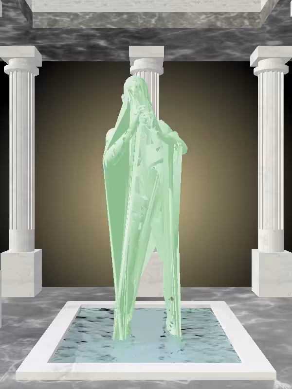 HeavenComputer: The Cheering Normie Green Woman #6557