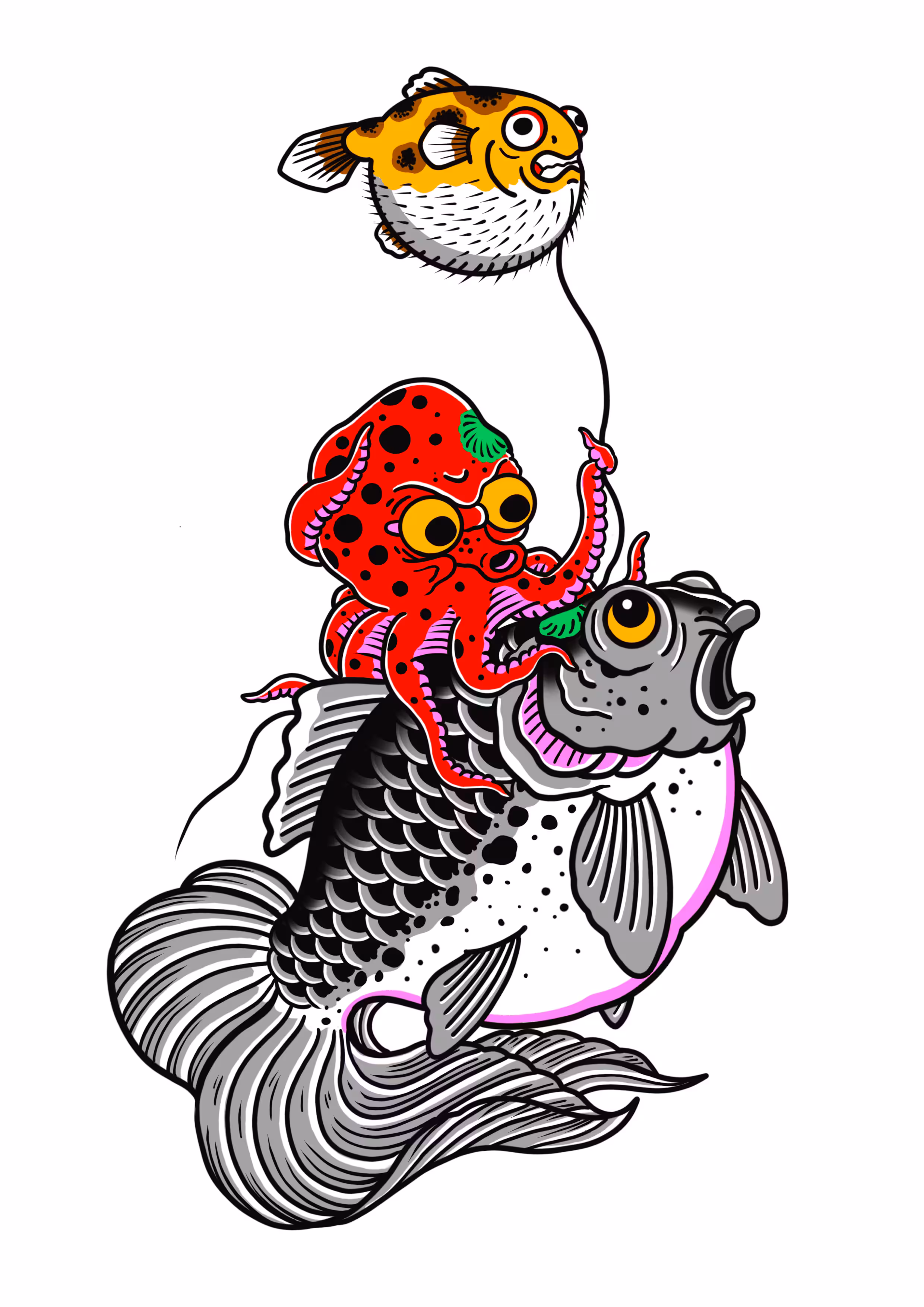 086b - Henbo - "Goldfish Tako" - Edition of 30