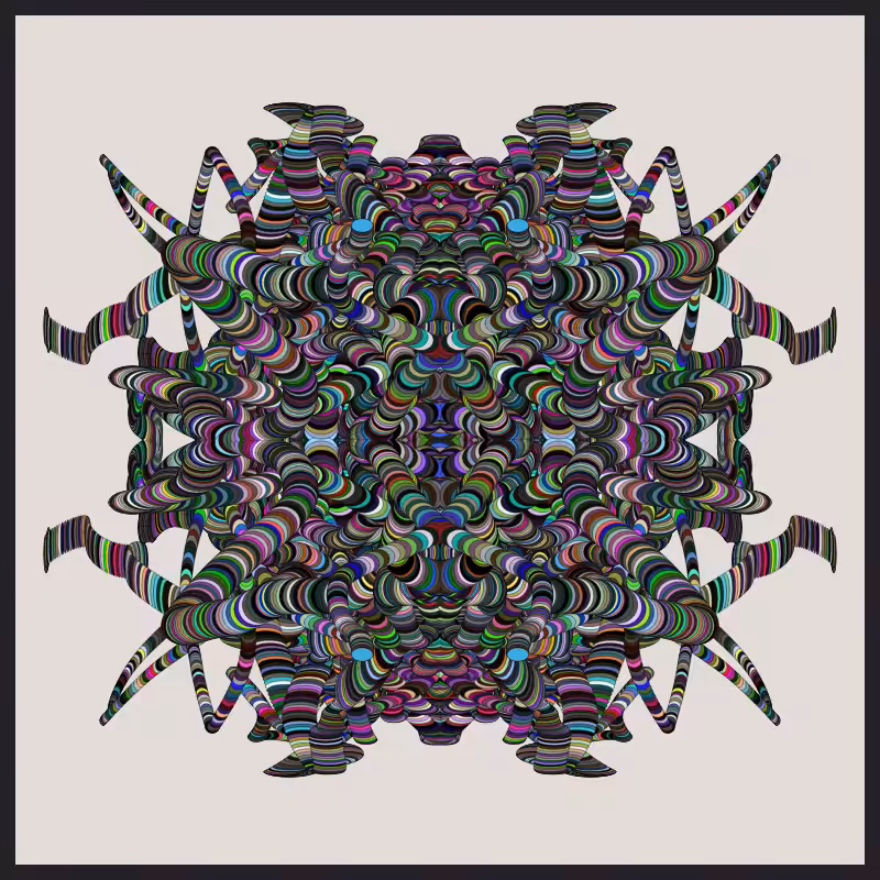 Symmetric Perlinized Ellipse #28