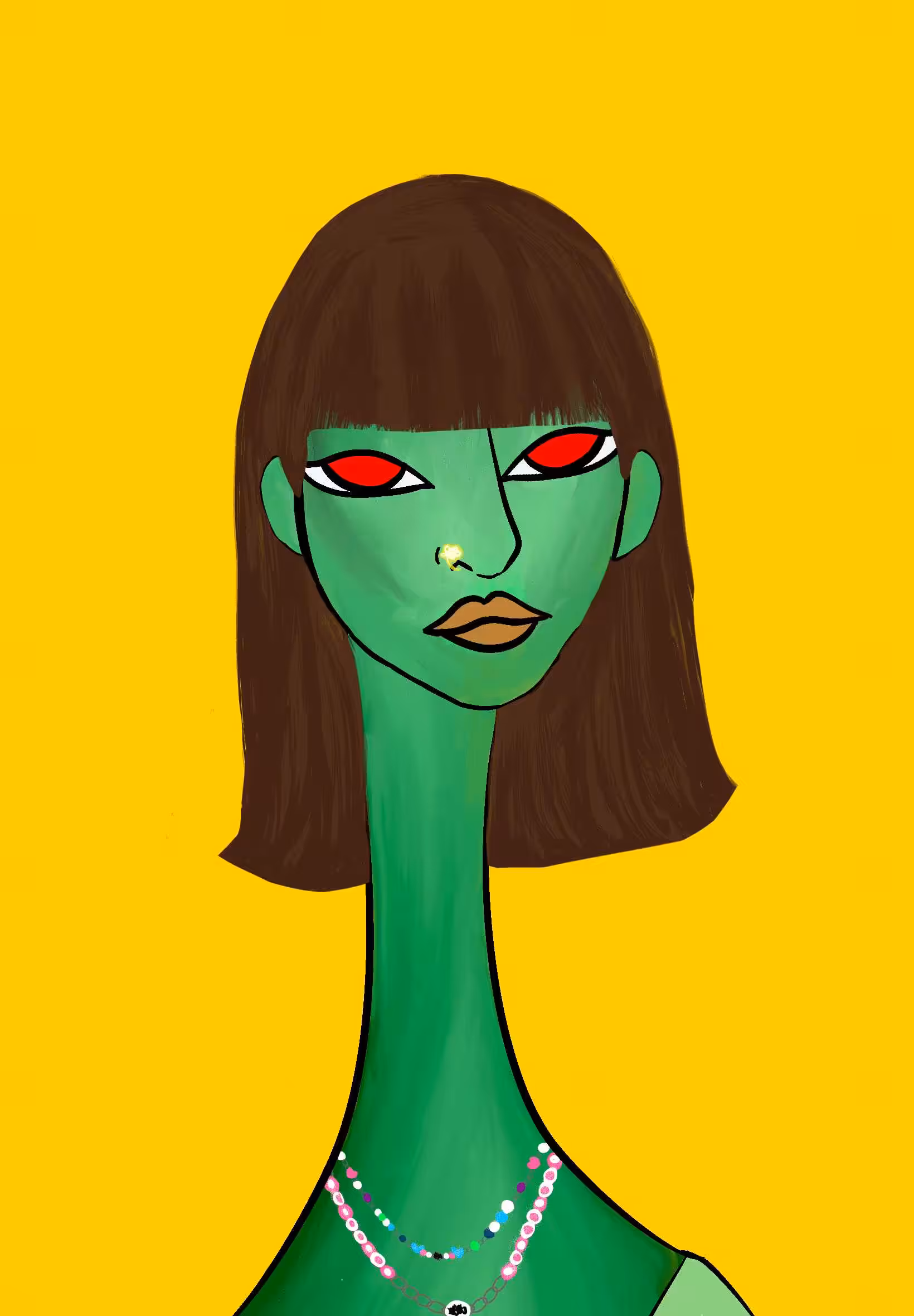 Long Neckie Ladies: Long Neckie Lady #839
