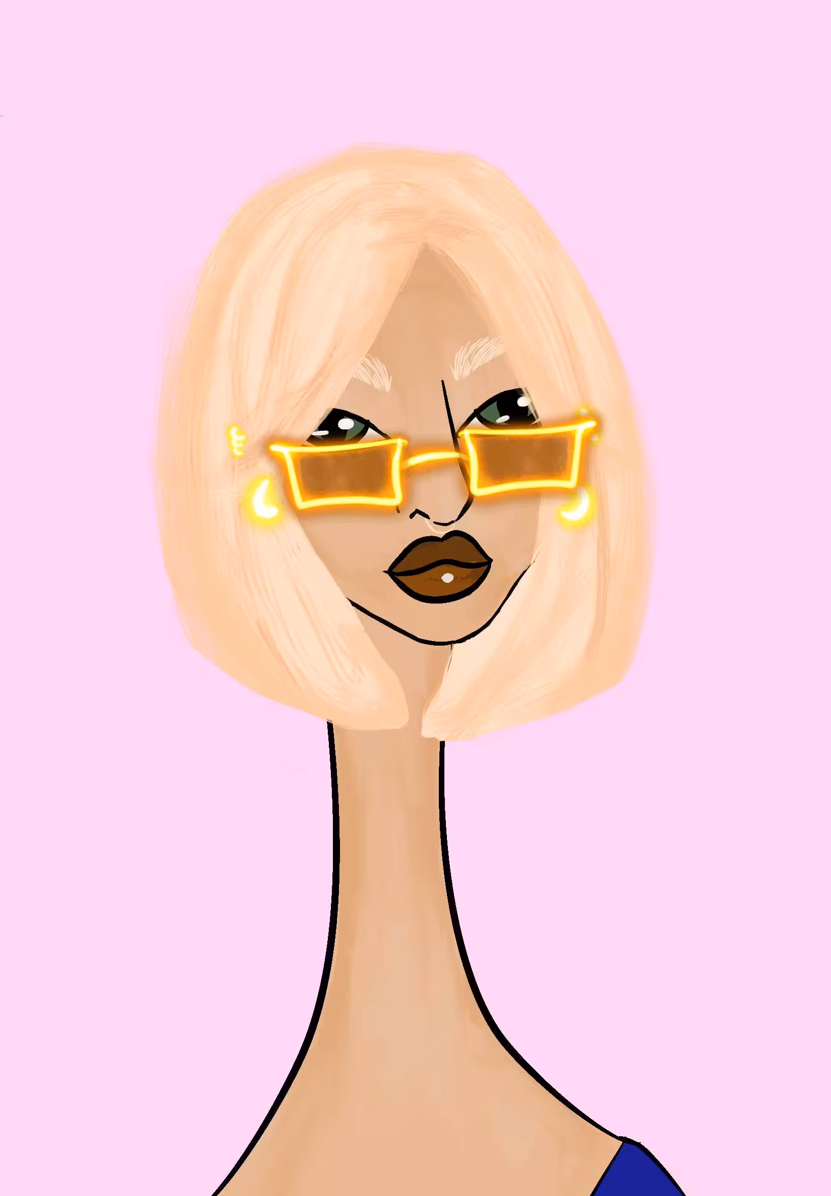 Long Neckie Lady #1407