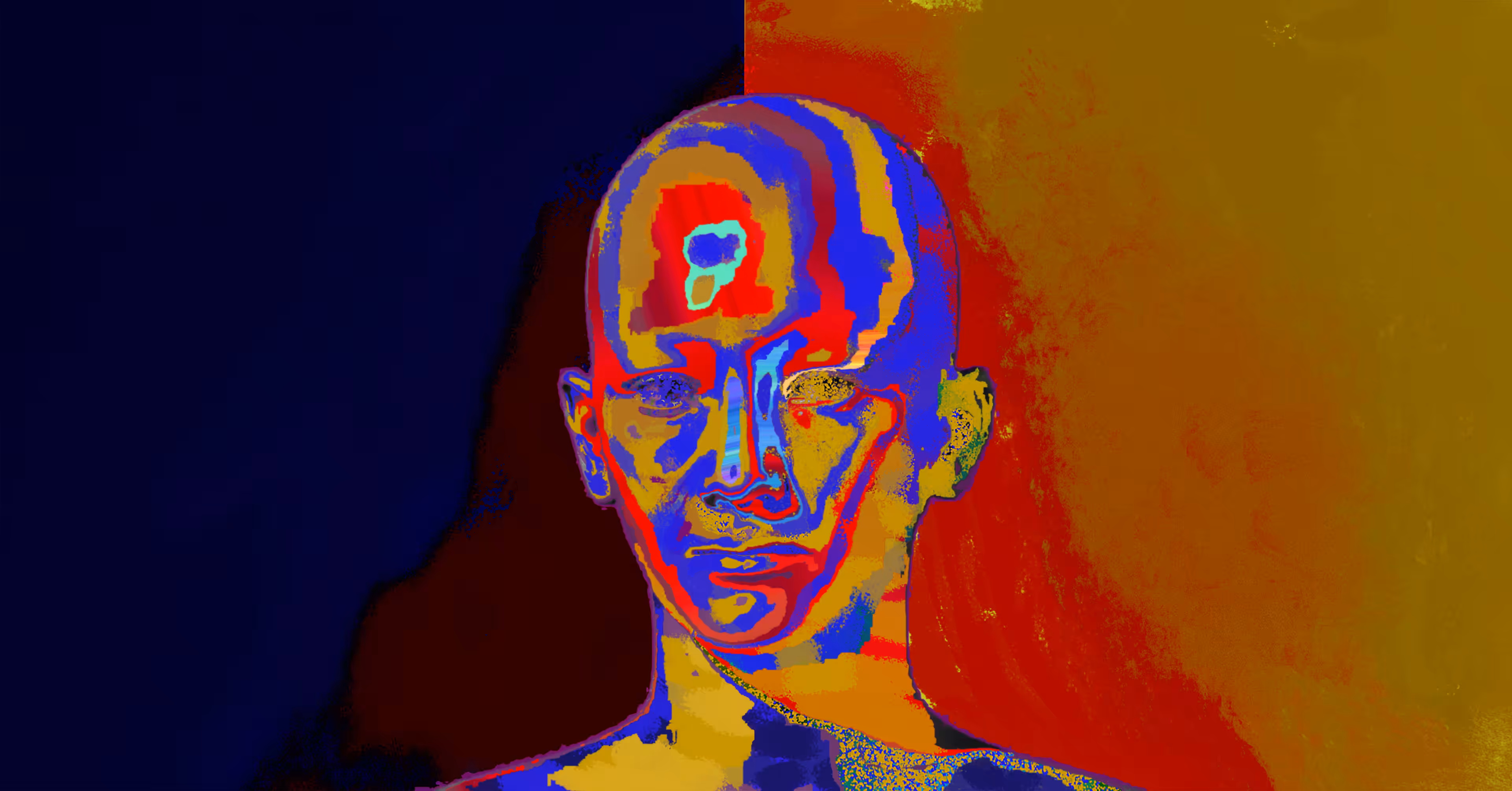 Blue Yellow & Red