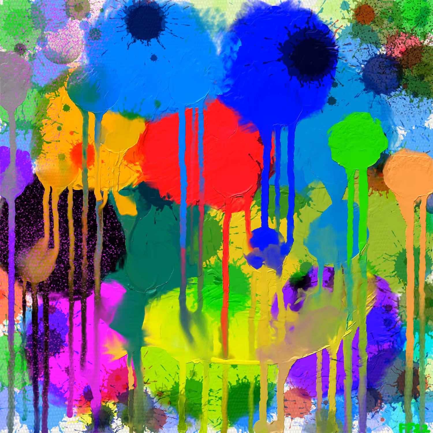 The Lloyds Collection: Abstract Splatter #7
