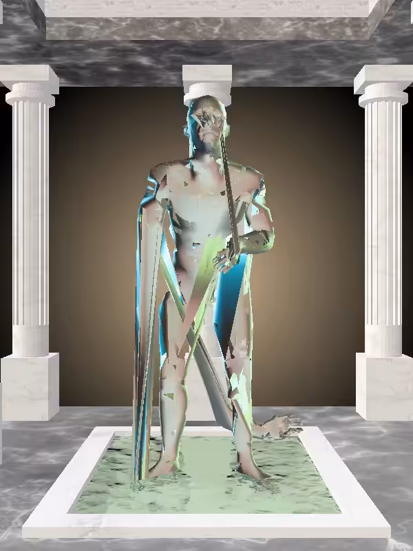 HeavenComputer: The Old Chatoyant Amazonite Man #715