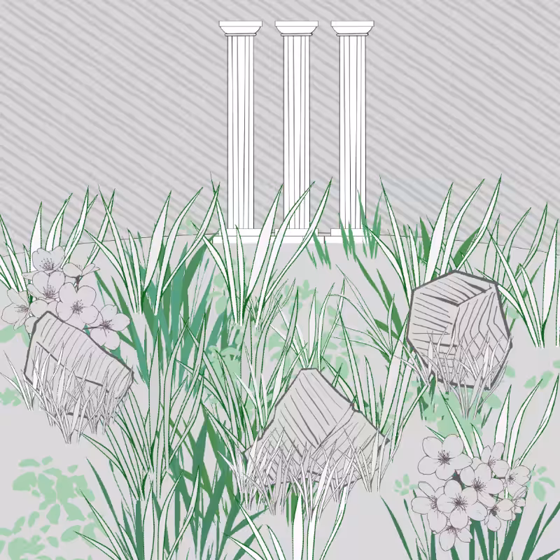 Wild Grass and Rubble #28