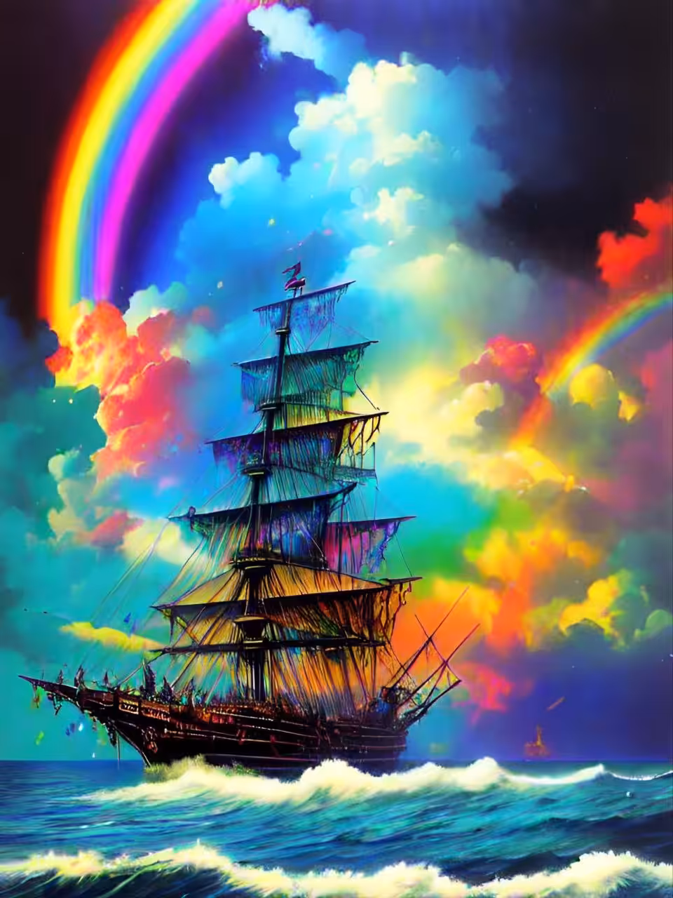 Adventure under rainbow skies