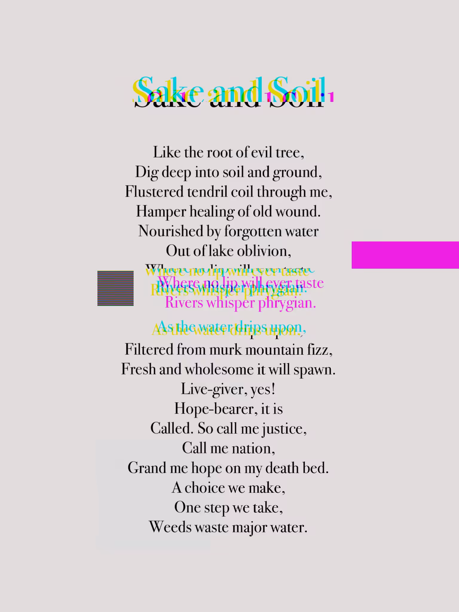Sake and Soil
